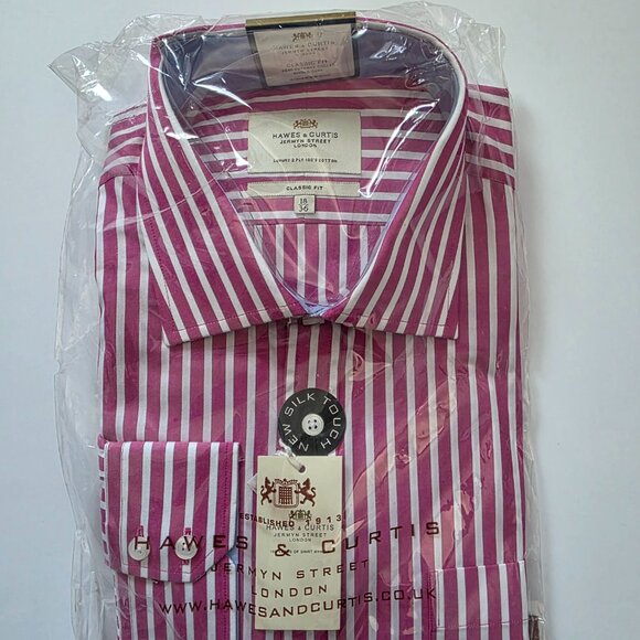 Hawes & Curtis Ludlow Wkender (Fuschia & White) 18/36 (NWT) - Picture 2 of 3